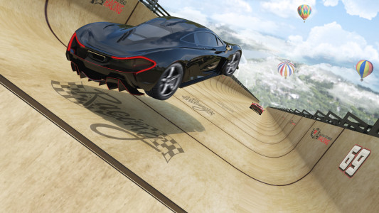 اسکرین شات بازی Mega Car Stunt Race 3D Game 4