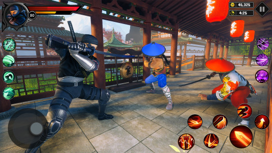 اسکرین شات برنامه Ninja Fight Shadow Gangster 3D 3