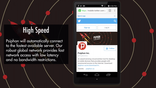 اسکرین شات برنامه Psiphon Pro 4