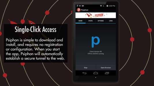 اسکرین شات برنامه Psiphon Pro 3