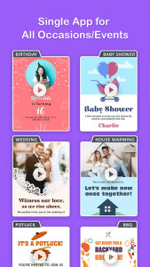 اسکرین شات 2 برنامه Video Invitation Maker PartyZa