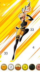 اسکرین شات بازی Miraculous Ladybug & Cat Noir. Color by number 4