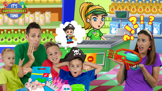 اسکرین شات بازی Vlad & Niki Supermarket game 4