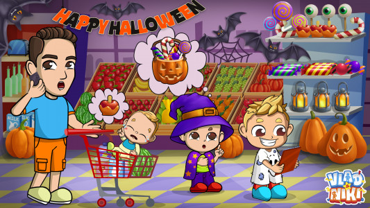 اسکرین شات بازی Vlad & Niki Supermarket game 1