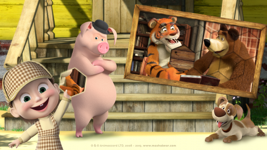 اسکرین شات بازی Masha and the Bear: Mini games 1