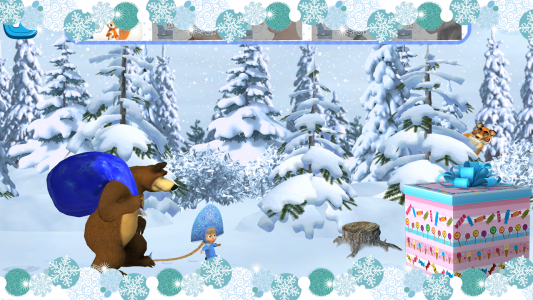 اسکرین شات بازی Masha and the Bear: Christmas 1