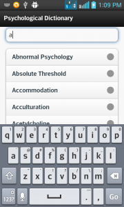 اسکرین شات برنامه Psychological Dictionary 2
