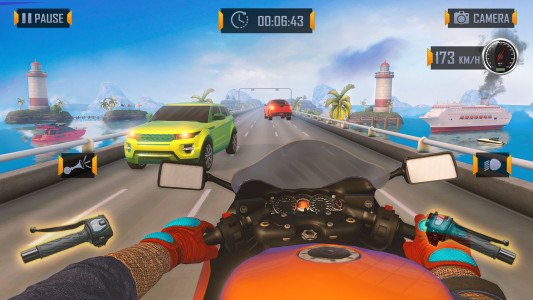 اسکرین شات برنامه Highway Motorbike Drag Racing 5