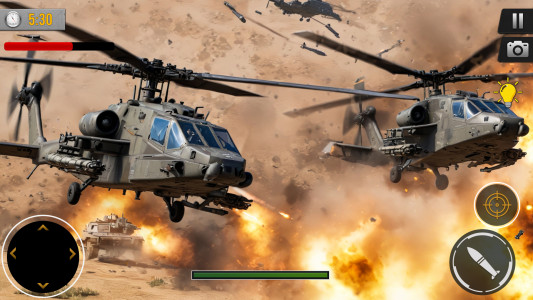 اسکرین شات بازی Gunship 3D- Helicopter Battle 1