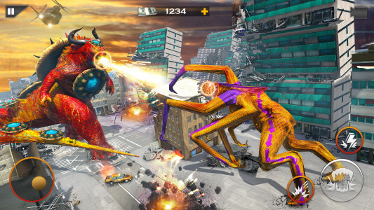 اسکرین شات برنامه Dinosaur Rampage Attack Games 1