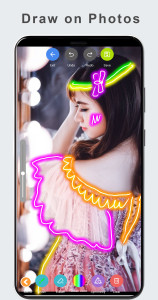 اسکرین شات 5 برنامه Glow Magic Doodle kaleidoscope