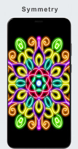 اسکرین شات 3 برنامه Glow Magic Doodle kaleidoscope