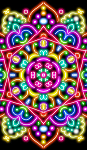 اسکرین شات برنامه Glow Magic Doodle kaleidoscope 4