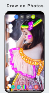 اسکرین شات 5 برنامه Glow Magic Doodle kaleidoscope