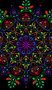 اسکرین شات 6 برنامه Glow Magic Doodle kaleidoscope