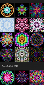 اسکرین شات برنامه Glow Magic Doodle kaleidoscope 3