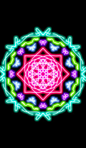 اسکرین شات برنامه Glow Magic Doodle kaleidoscope 5