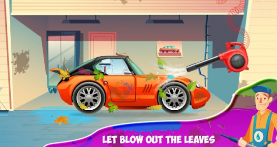 اسکرین شات برنامه Kids sports car wash - car washing garages game 1