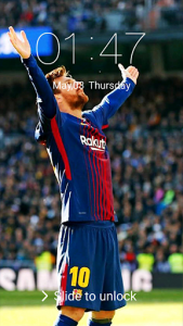 اسکرین شات برنامه Lionel Messi LockScreen 6