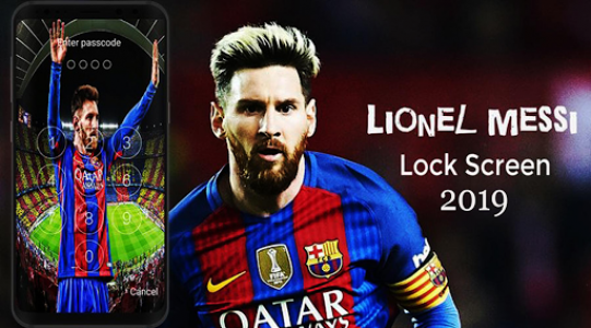 اسکرین شات برنامه Lionel Messi LockScreen 1