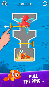 اسکرین شات بازی Water Puzzle - Fish Rescue 1