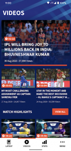 اسکرین شات برنامه IPL 2020 2