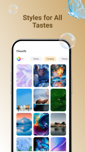 اسکرین شات 2 برنامه Pure Wallpaper Launcher