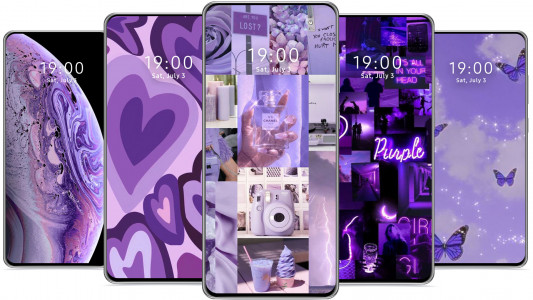 اسکرین شات 2 برنامه Purple Wallpaper