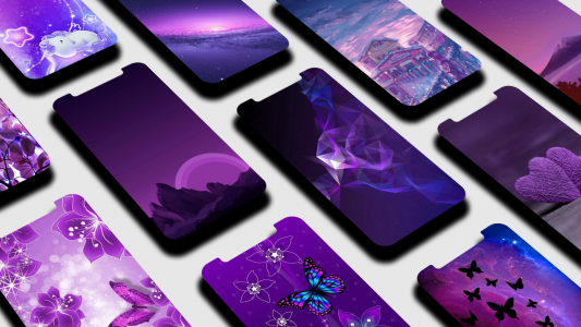 اسکرین شات برنامه Purple Wallpaper 1