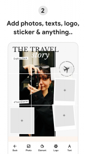 اسکرین شات 2 برنامه Grid layout for Instagram feed