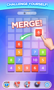 اسکرین شات 1 بازی Merge Number Puzzle