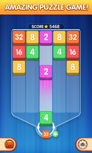 اسکرین شات 1 بازی Number Tiles - Merge Puzzle