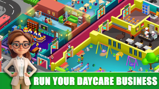 اسکرین شات 1 بازی Idle Daycare Tycoon - Rich Me