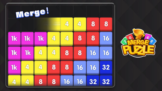 اسکرین شات 3 بازی Merge Block - number games