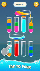 اسکرین شات 1 بازی Water Sort Puzzle: Color Game
