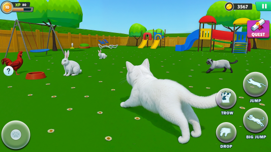 اسکرین شات 4 بازی Kitty vs Granny Prank Battle