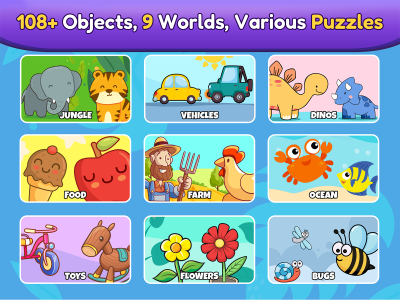 اسکرین شات بازی Baby Puzzle Games for Toddlers 1