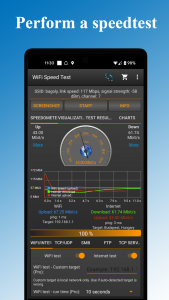 اسکرین شات برنامه WiFi - Internet Speed Test 1