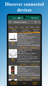 اسکرین شات برنامه Network Scanner, Device Finder 1