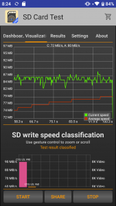 اسکرین شات برنامه SD Card Test 2