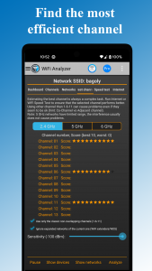 اسکرین شات برنامه WiFi Analyzer 6