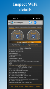 اسکرین شات برنامه WiFi Analyzer 2