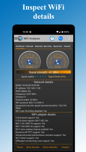 اسکرین شات 2 برنامه WiFi Analyzer: Network Scanner