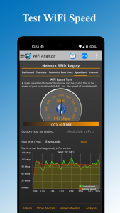 اسکرین شات برنامه WiFi Analyzer 5