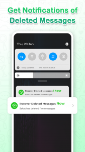 اسکرین شات برنامه WhatsDeleted: Recover Messages 7