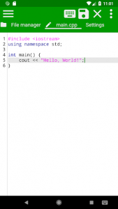 اسکرین شات برنامه C/C++ Editor 1
