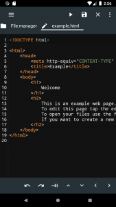 اسکرین شات 1 برنامه Html Editor