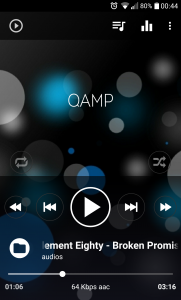 اسکرین شات برنامه Mp3 player - Qamp 5