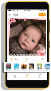 اسکرین شات برنامه Baby Story Photo Video Maker With Music 4