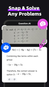 اسکرین شات 3 برنامه Question.AI - Chatbot&Math AI